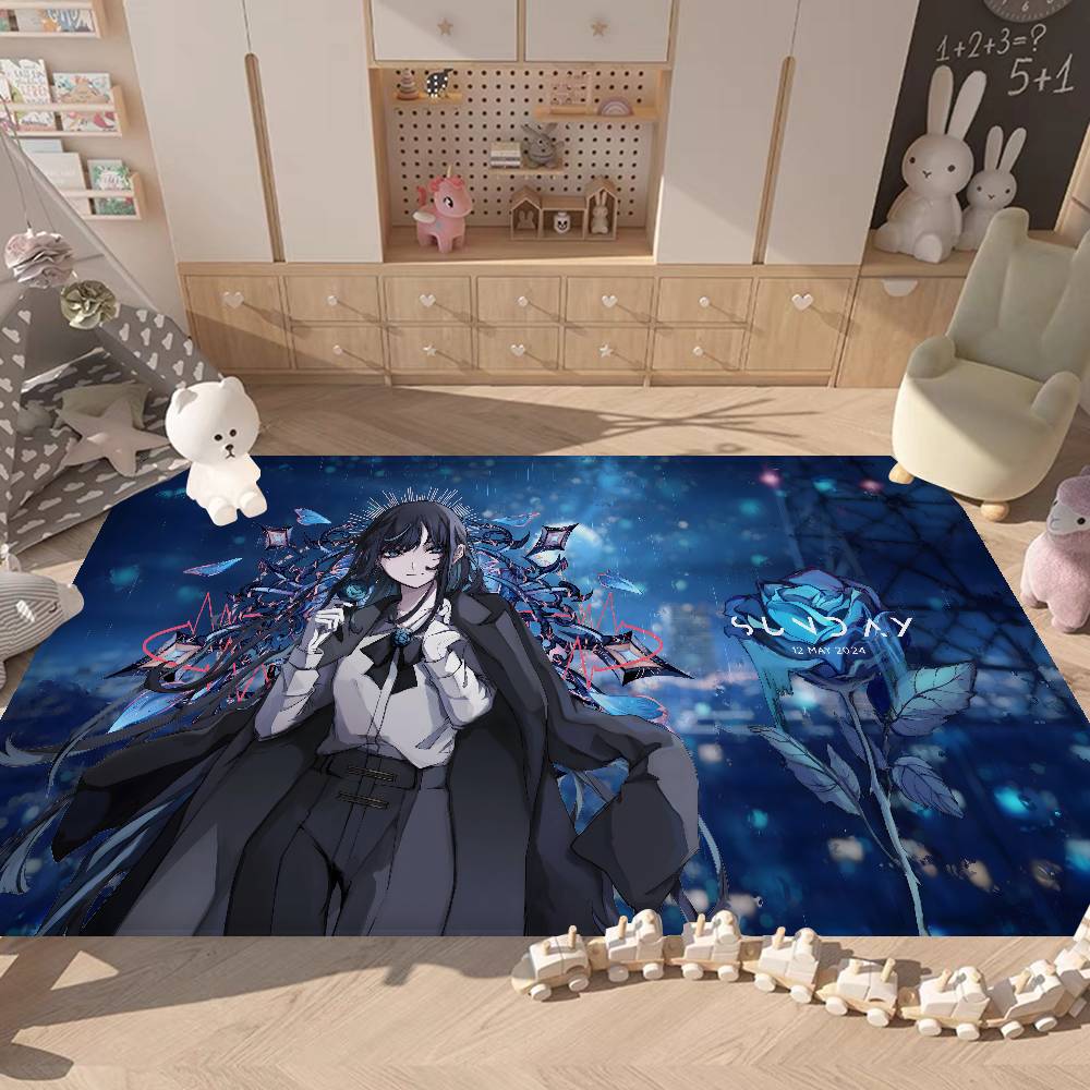 Cartoon Singer Ado Door Mat Washable Non-Slip Living Room Sofa Chairs Area Mat Kitchen Doormat Area Rug