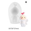 DIY Craft Templates Cartoon Figure Casting Die Multifunctional Soft Silicone Stencil For Cake Decor Dessert