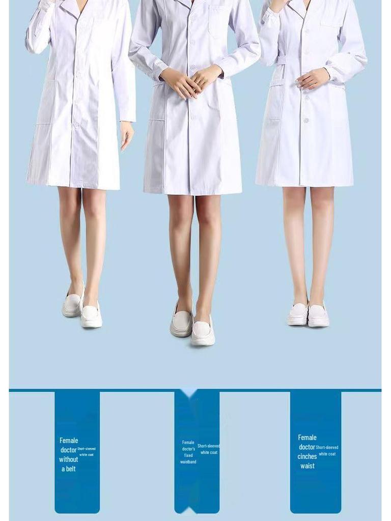 Nightingale Unisex Doctor & Nurse Uniforms - Winter & Summer Styles, White Lab Coat, Dustproof Workwear