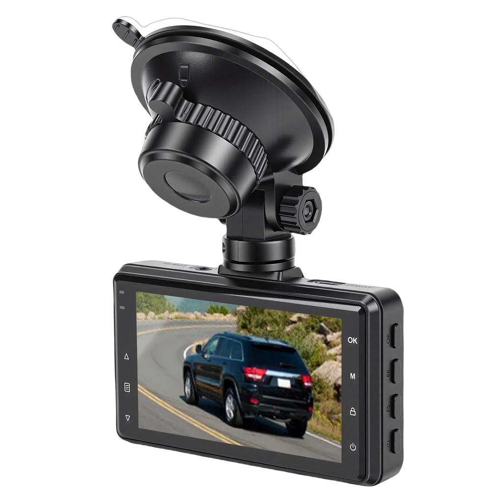 4K Dash Cam Front Rear Dual Recording Supports 2.4G WiFi APP Control G Sensor Collision Detection Loop Recording