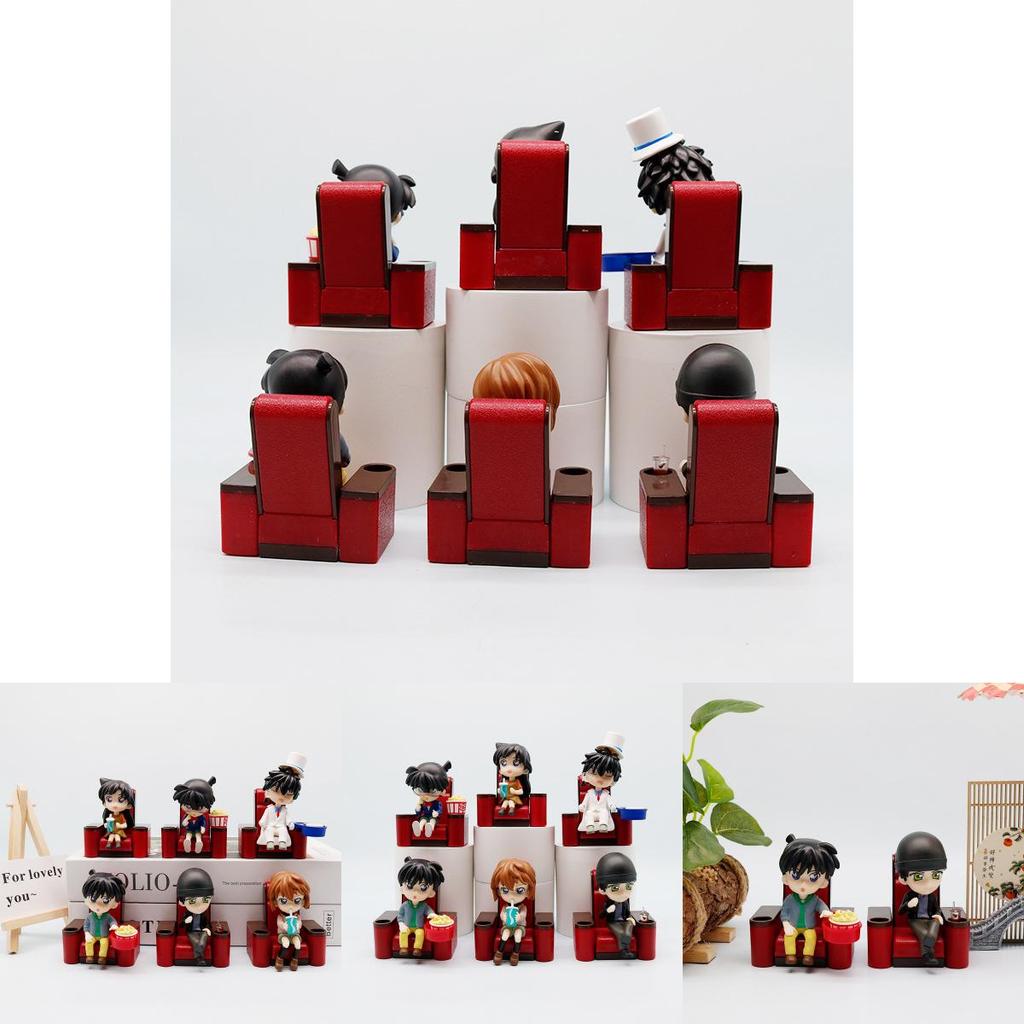 Detective Conan Rachel Moore Anita Hailey Kuroba Kaito Movie Theater Figurines For Office Desk