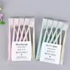 Japanese-Style MUJI Macaron Adult Soft Bristle Toothbrush Set (10-Pack)