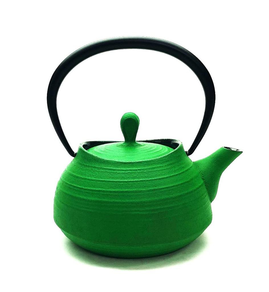 Nanbu Eisen Hakeme Gebürstete Grüne Teekanne, Design, 0,4L,