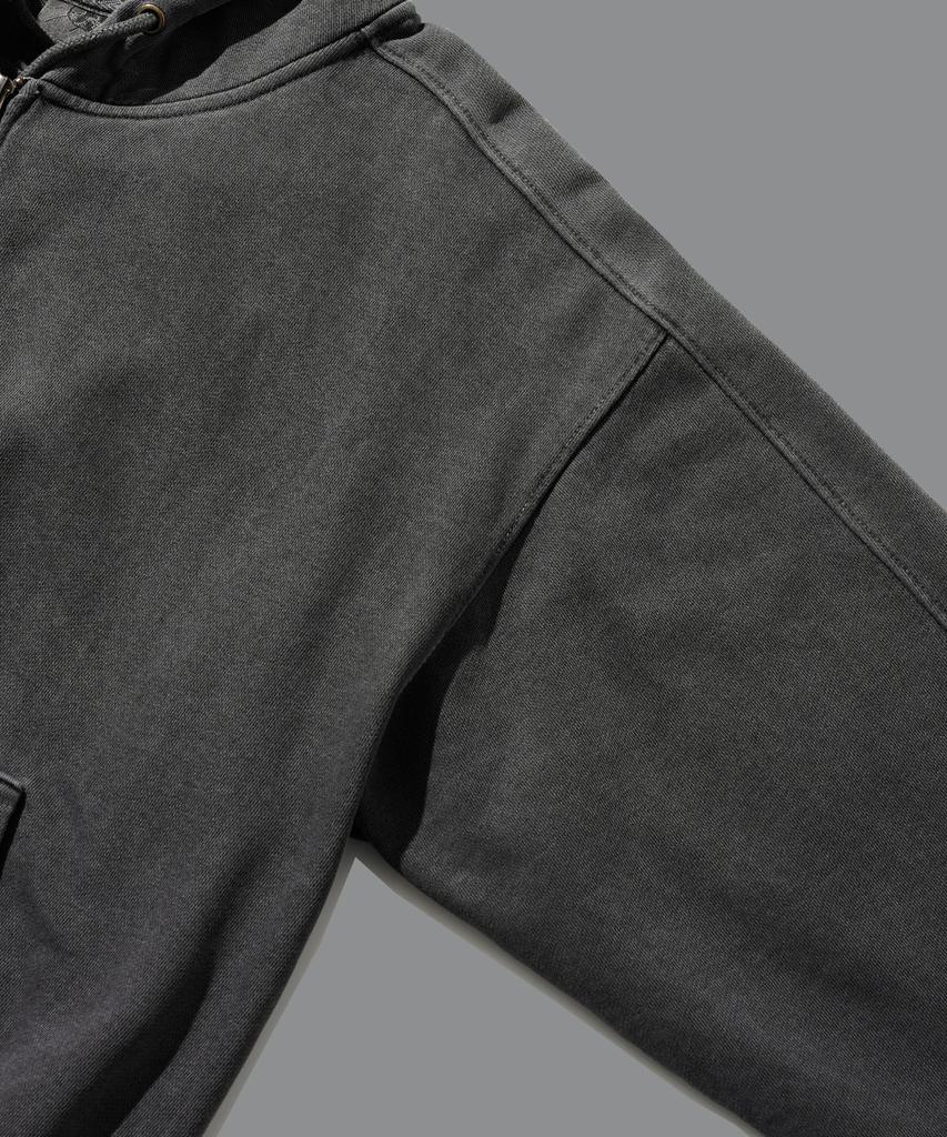 Fp142 Meteor Deer Pigment Zip-Up Deep Grey Sjhd1449