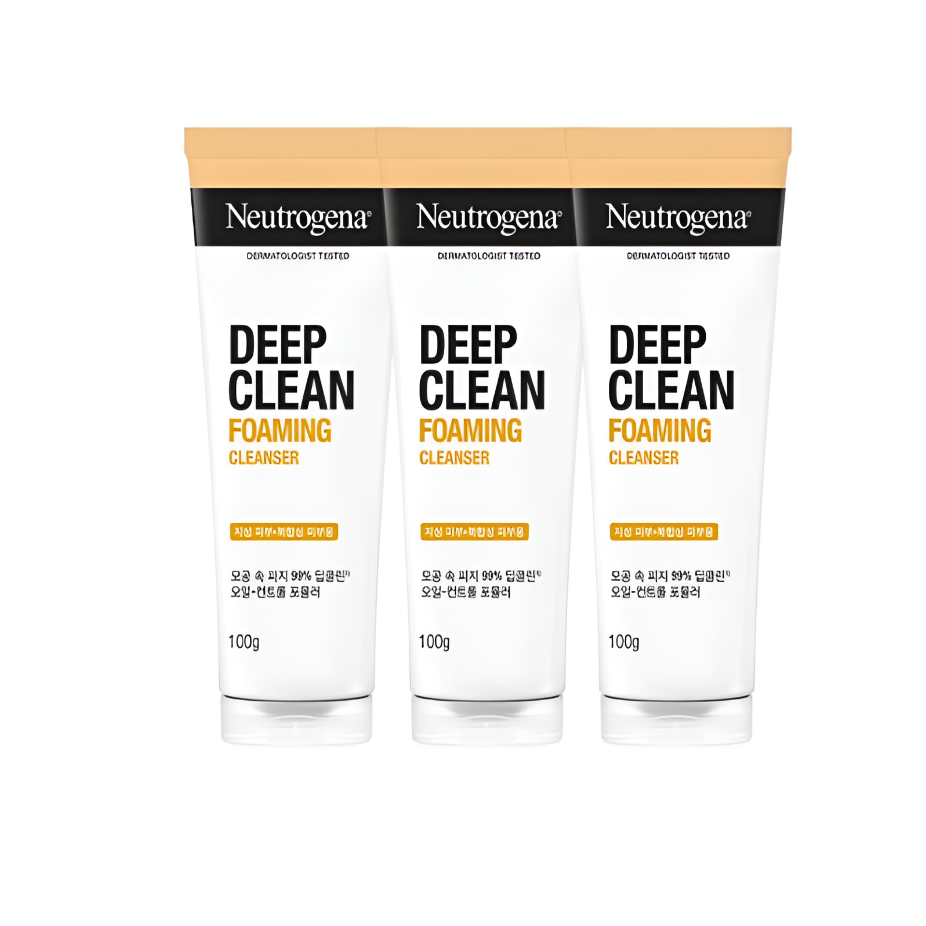 Neutrogena Deep Clean Foaming Cleanser 3-Pack Special Value Set (100g x 3)