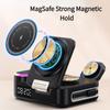 8 in 1 Magnetic Wireless Charger Retractable USB-C Cable RGB Ambient Light Alarm Clock Multi-Device Desk Station