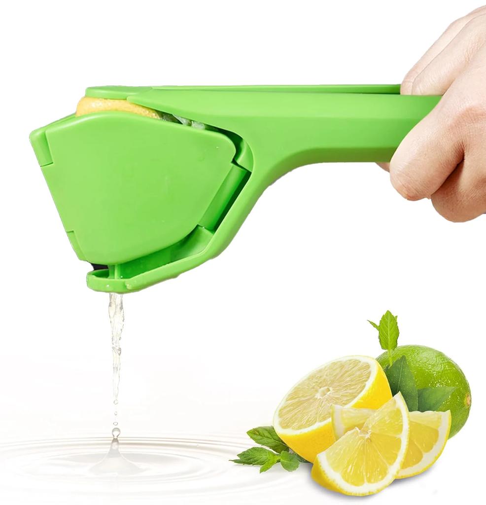 Handheld Lemon Juicer Squeezer Easy To Use Flat Lemon Squeezer with Leverage Squeezer and Built In Strainer for Orange Lime Kiwi