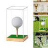 Scatola Contenitore in Acrilico per Palline da Golf Custodia Espositore per Palline da Golf Contenitore Copertura Protettiva per Golf Supporto Antipolvere