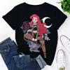 Disney Princess Cartoon Print Womens TShirt Summer Short Sleeve TShirt Harajuku Casual Crew Neck Loose Plus Size Streetwear