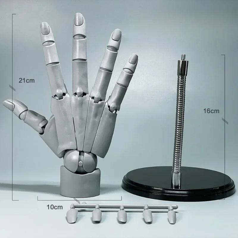 Articulated Hand Model Drawing Figurine Sketch Artist Painting Sculpture Hand Finger Joint Figurine Figma Doll House Decoration
