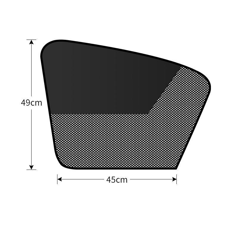 Heat Insulated Car Sunshade Magnetic Suction 1 2 4Pcs Block UV Rays Window Curtain for Summer Use