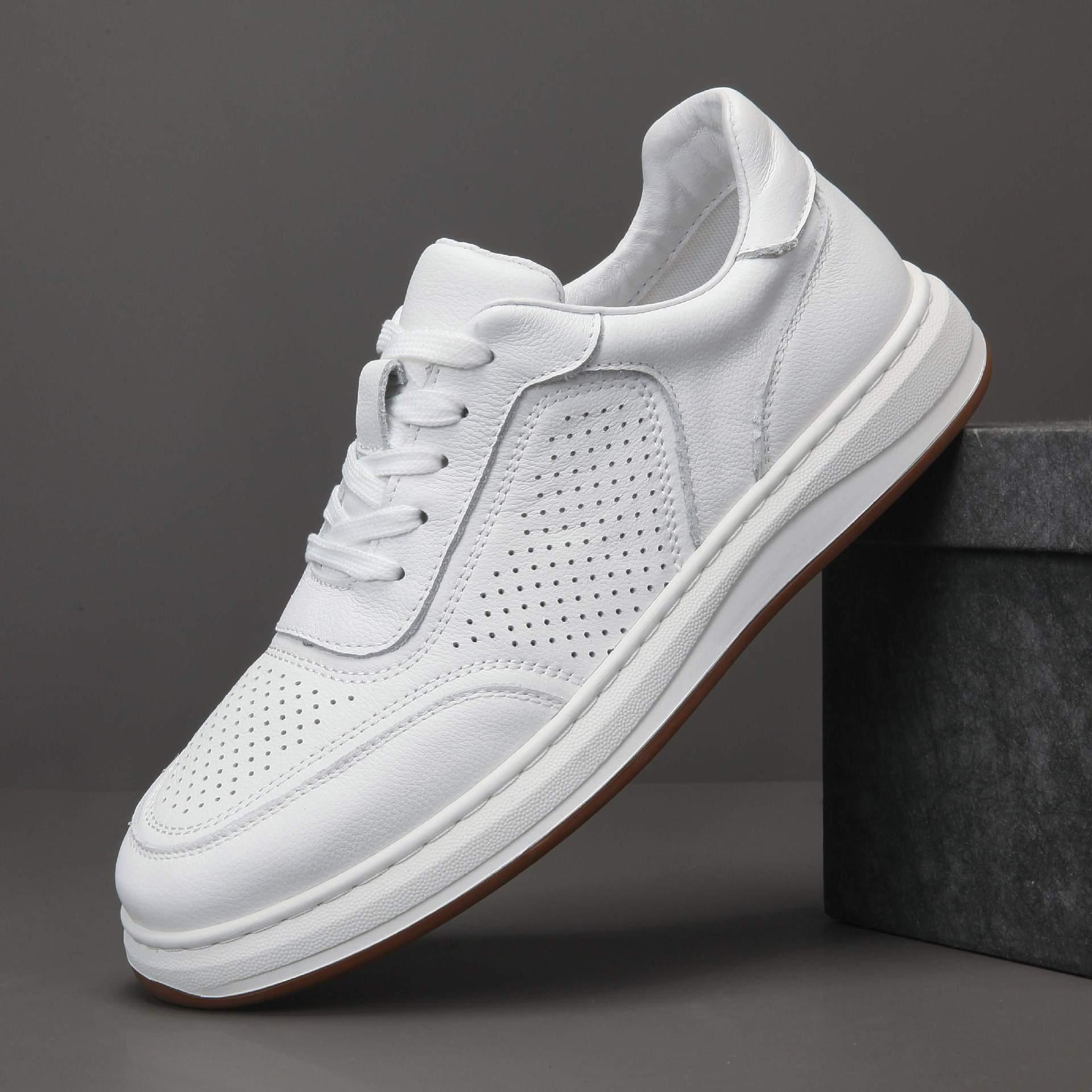 

2025 Style Genuine Leather Non-Slip Wear-Resistant Casual Sneakers 41