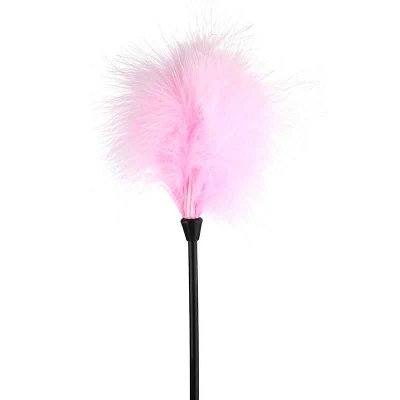 Feather Tickle Sex Toy with Colorful Bondage Restraint Riding Crop Flogger for Women Couples Adult Sexual Fun