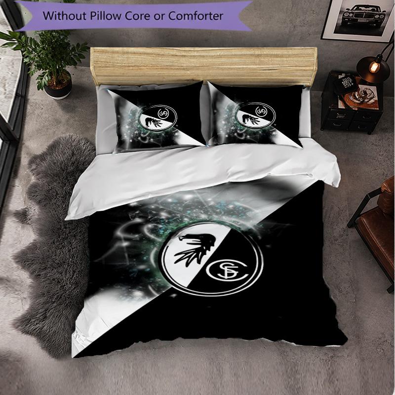 SC Freiburg FC Themed Bedding 3Pcs Duvet Cover Set Decorative Bed Linen For Teen Room Home Decoration