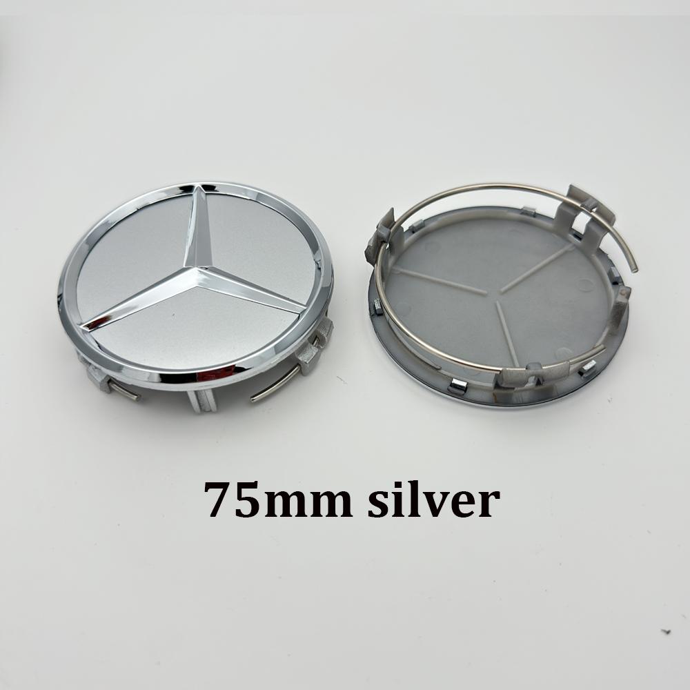 2026 Hot 4PCS 75mm Car Wheel Center Hub Caps Cover For Mercedes Benz AMG B/C/E/S Class W204 W211 W205 W212 W203 W213 W124 Car Accessories