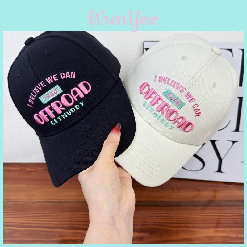Baseball Cap Women Spring Summer Mesh Embroidered Sun Protection For Travel And Outdoors