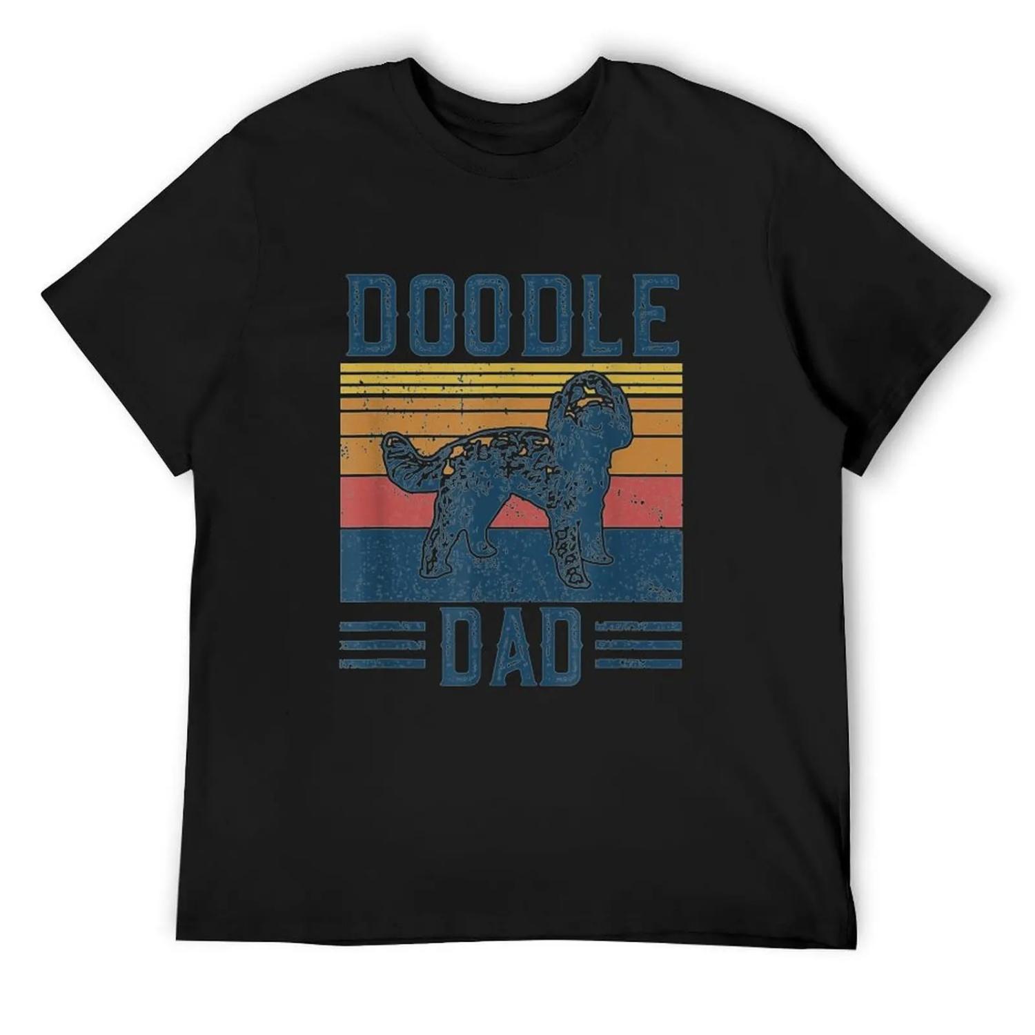 Funny Vintage Doodle Dad - Aussie Doodle and Goldendoodle T-Shirt Clothing funny t shirts for men S