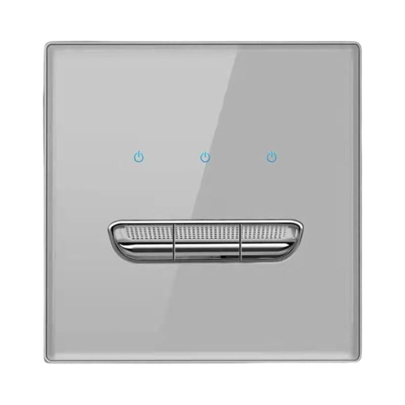Upgrades Toggles Resets Electrical Switches Panel Hardened Glass Cover Strong Design Wall Mounted Accessory for Household