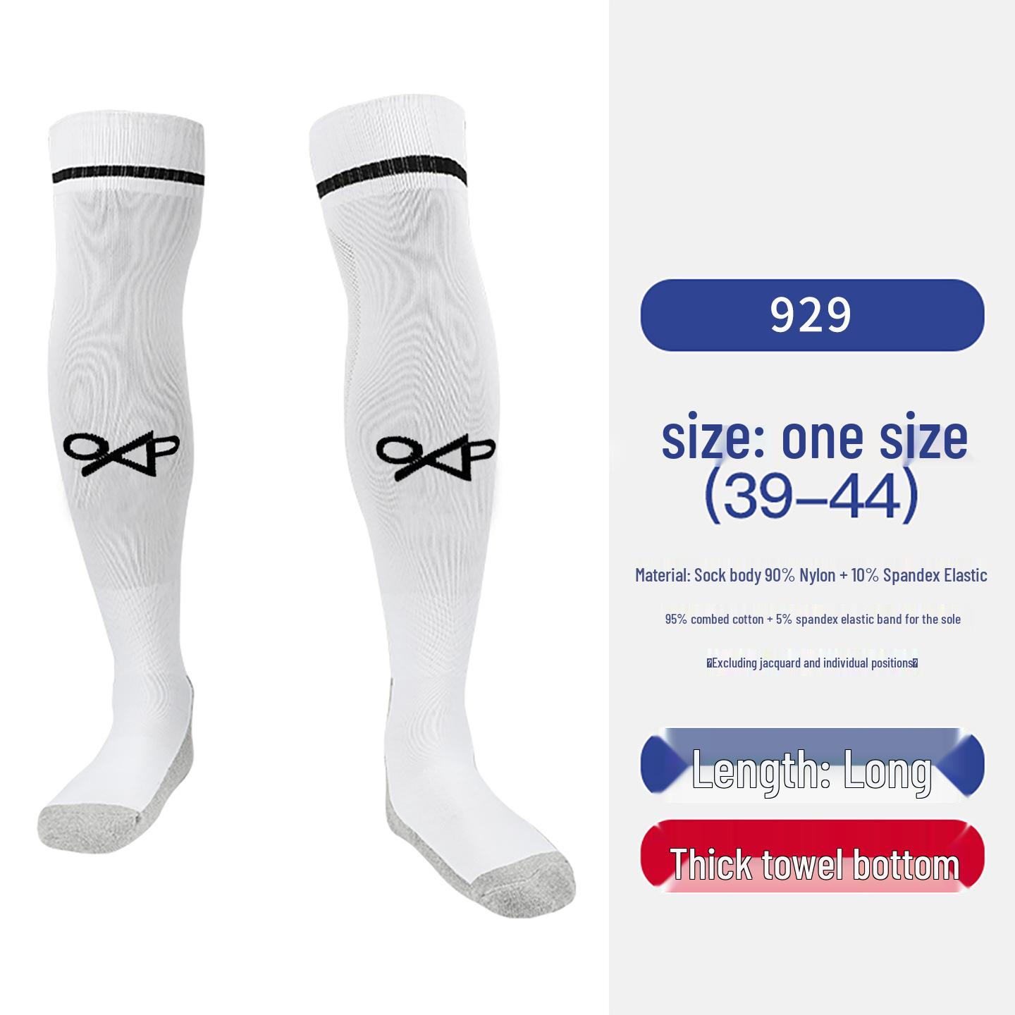 

OXP Men s Non-Slip Over-the-Knee Football Socks - Adult and Youth Competition/Training High Tube with Towel Bottom. 1 Pair [Size 39-44]