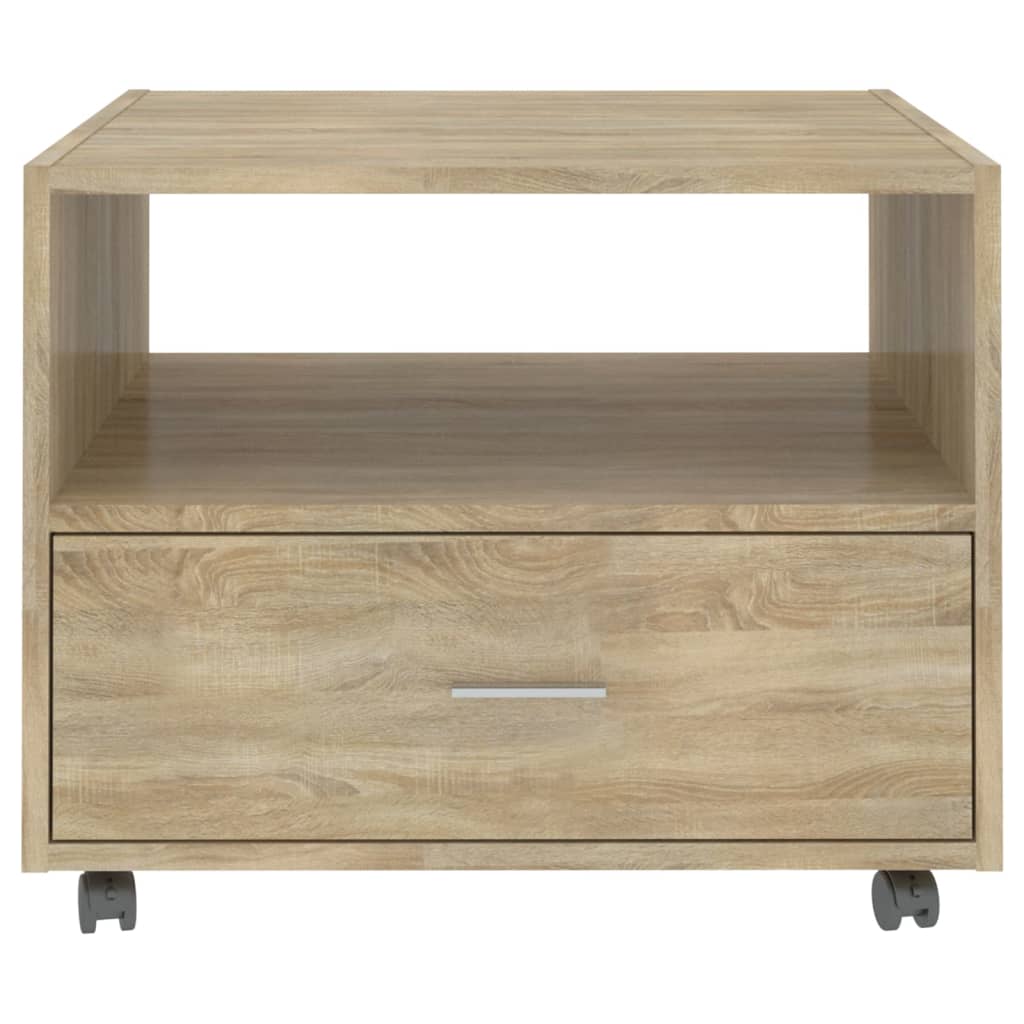 Coffee Table Sonoma Oak 55x55x40 cm Engineered Wood