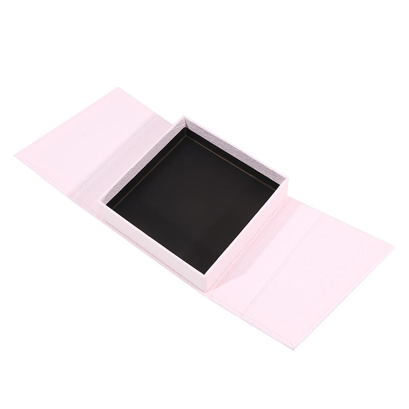 2026 Dual-opening Magnetic Flip Jewelry Packaging Box Earring Necklace Ring Organizer Thick Kraft Paper