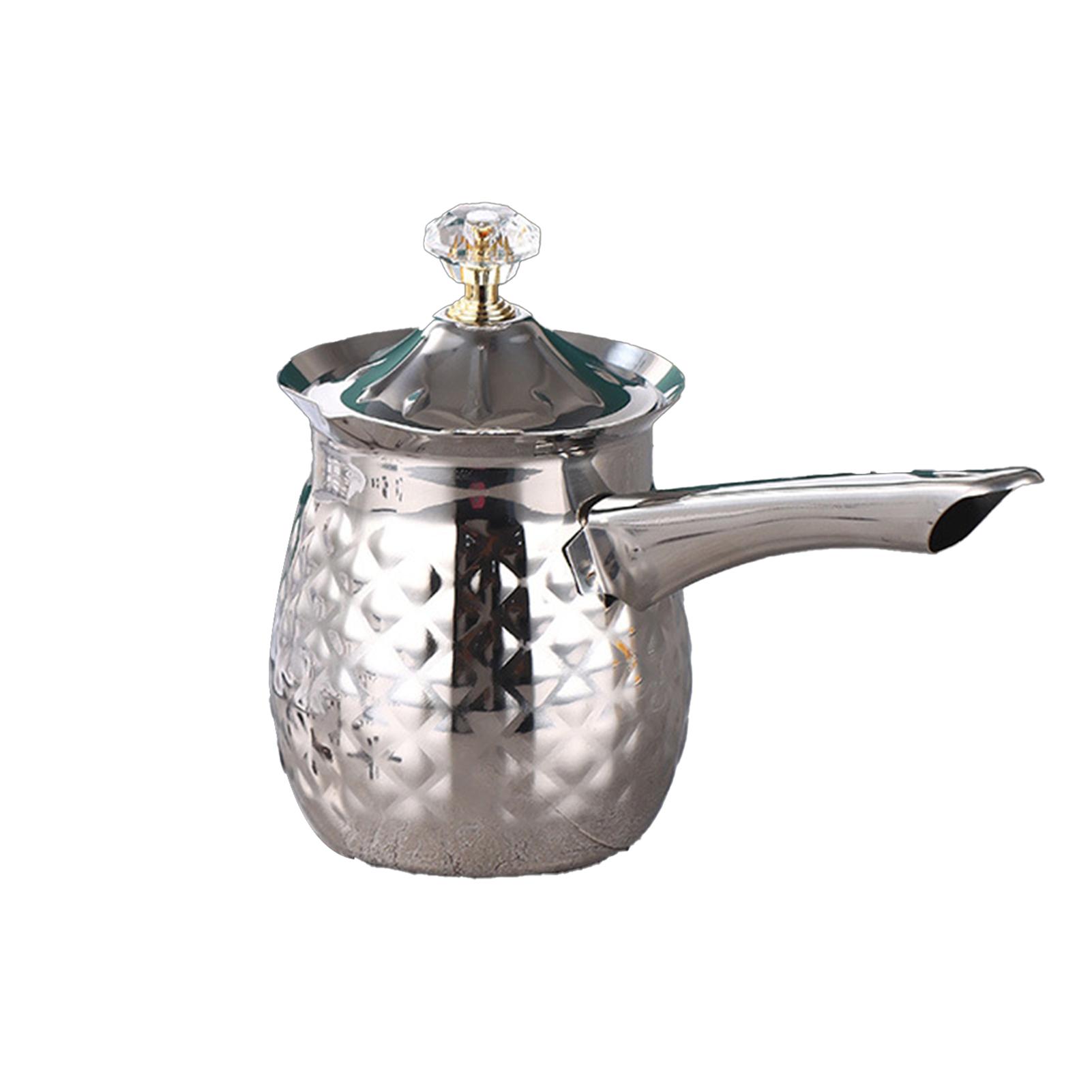 

Нержавеющая сталь Турецкий кофейник Устойчивый к ржавчине Подогреватель турецкого кофе со носиком Для плавления молока, шоколада, масла