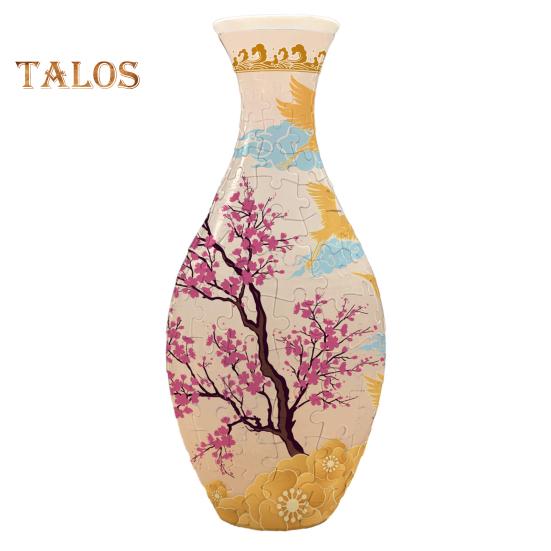 

3D-ваза-пазл для взрослых, ваза-пазл «сделай сам», 160 деталей вазы-пазла, ваза-пазл с цветочной тематикой, подарок на новоселье, украшение для дома A