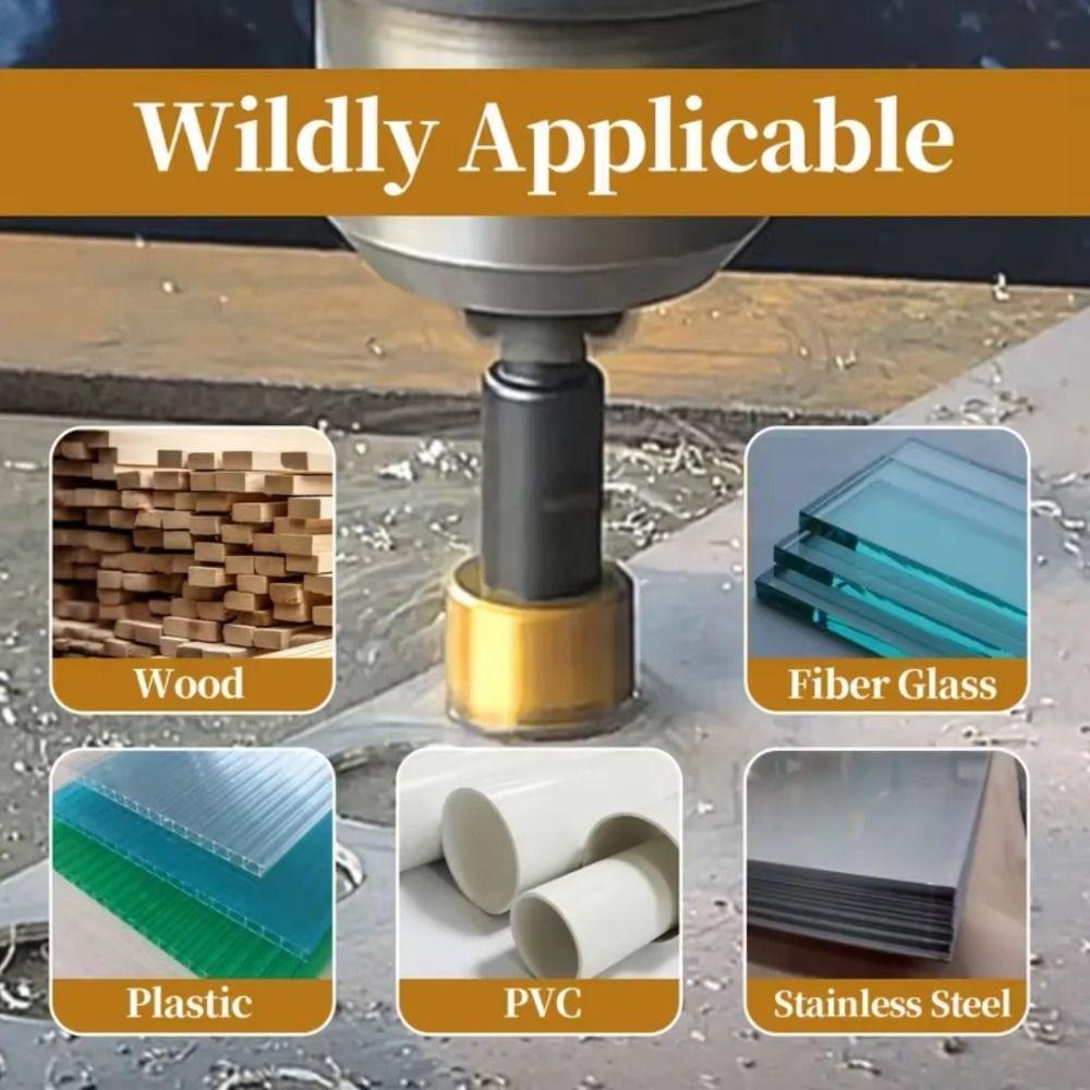 High Speed Steel Core Drill Bit Set Wear-resistant Hole Opener Cutter  Stainless Steel