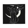 Halloween Black Cats Knitted Blanket Witchy Spooky Flannel Throw Blankets Home Couch Personalised Ultra-Soft Warm Bedspreads