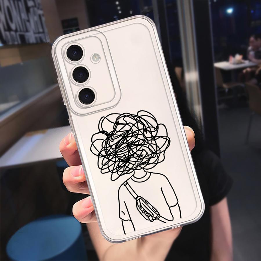 Bad Mood Case for Samsung Galaxy A57 A56 A14 A16 A34 A35 A36 A37 A25 A51 A52 A55 A52 A17 A54 A15 A26 A24 Phone Cover A23 A13 A31