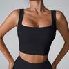 2024 Quick-Dry Shockproof Yoga Vest with Fixed Cup and Hollow Back Design