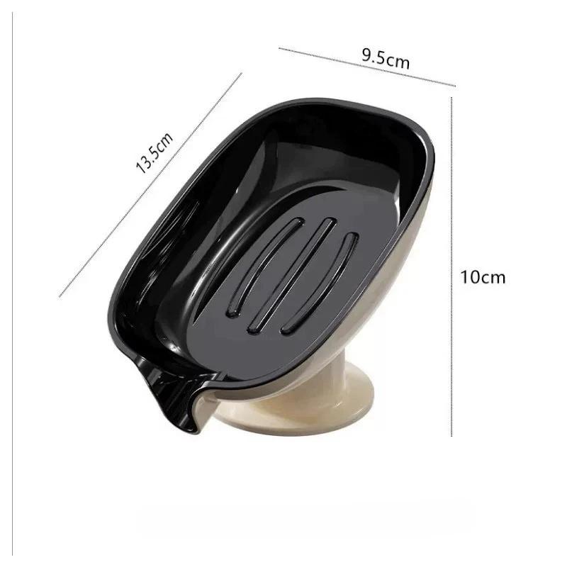 Punch-Free Soap Dish Luxury Suction Cup Bathroom Soap Holder Light Luxury Bathroom Storage Rack Macaron Color Chinese Sle
