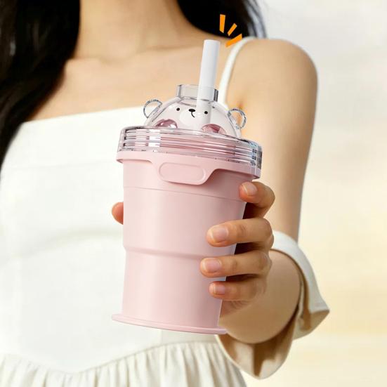 2-in-1 Collapsible Silicone Ice Ball Maker Cup Portable Ice Cube Bottle