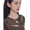 Original Funny Cat Necklace Women's Light Luxury Niche Design Sense Collarbone Chain Sweet Simple Daily Personality Neck Chain