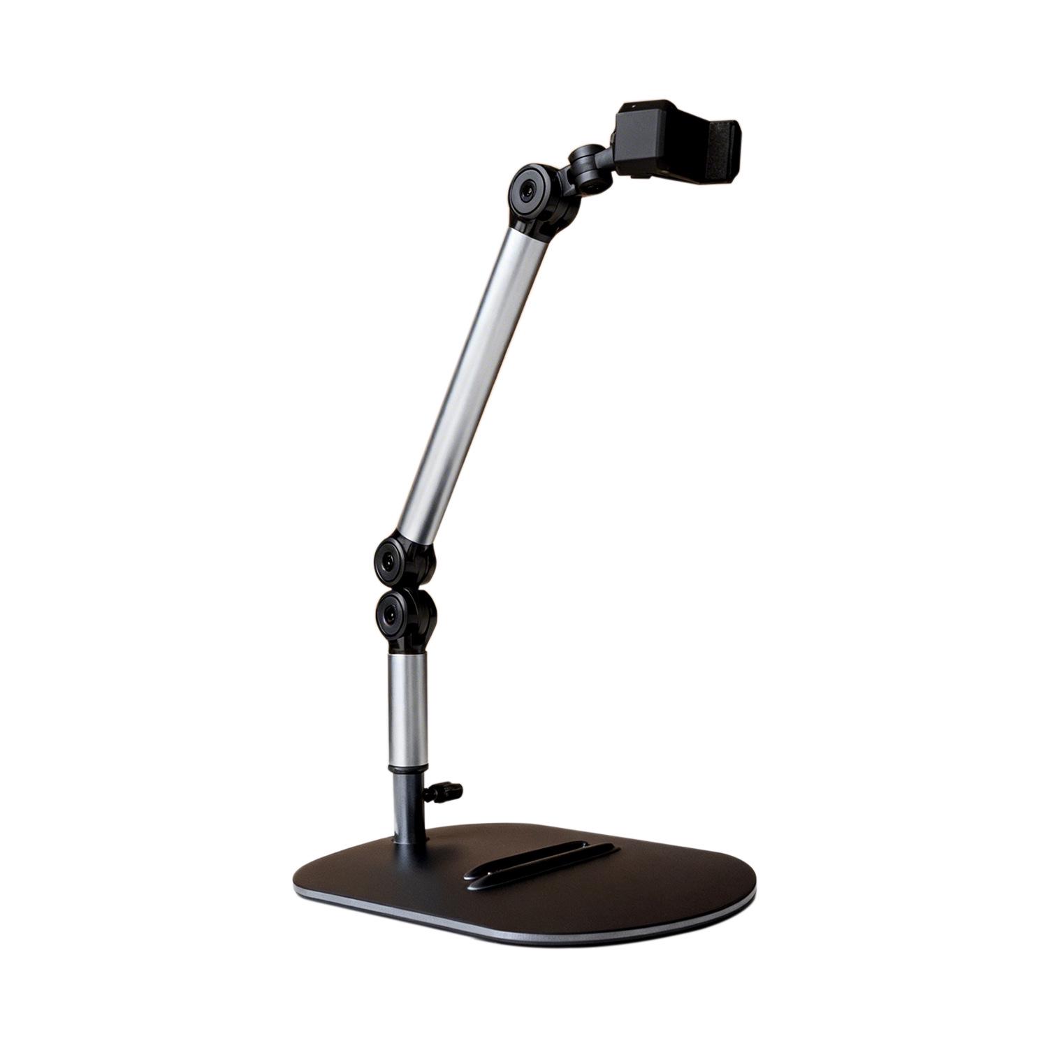 Adjustable Desktop Double Arm Stand for Mobile, Tablet & Teleprompter