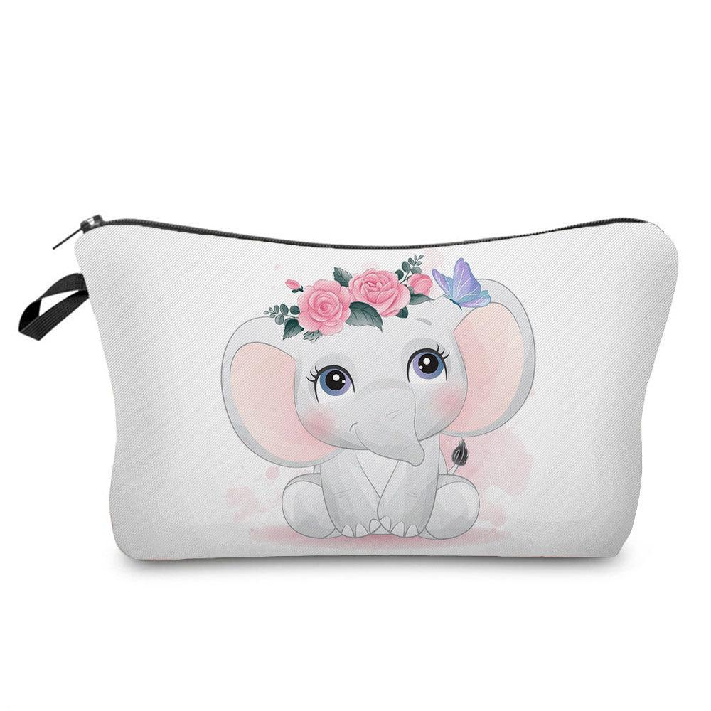 Women Animal Print Cosmetic Bag Toiletries Organize Travel Storage Case 6763