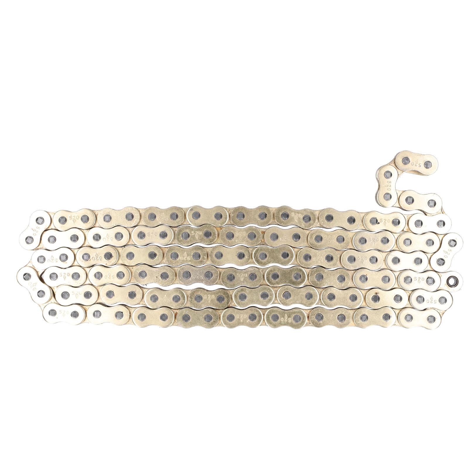 

520 x 120 Золотая цепь привода с O-образными кольцами Подходит для квадроцикла, мотоцикла, MX 520 Шаг 120 Звеньев Уличный мотоцикл