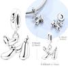 925 Silver Balloon Dog Pendant Charm Bead for DIY Bracelet Jewelry Gift Women Original 925 Sterling Silver Pet Poodle