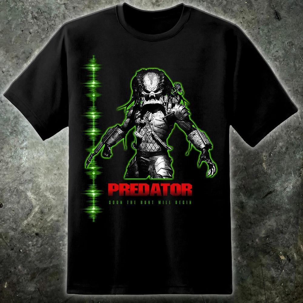 Predator Blk Edition Yautja Unisexs T Shirt 80s Sci Fi Movie Arnie Xenomorph