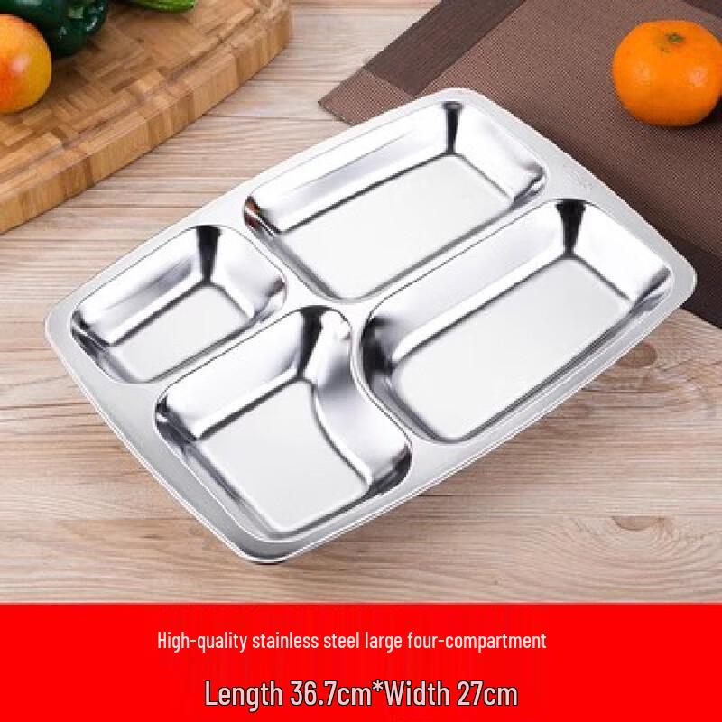 Molona Round Stainless Steel Divided Lunch Tray