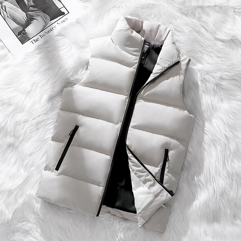 2025 vest men's jacket Korean version of the trend vest sleeveless thickened casual vest autumn and winter men's vest trend