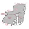 1Seater Recliner Cover Solid Color Quilted Armchair Slipcover Anti-Wear Pet Kids Accent Couch Cushion Living Room Hotel Home
