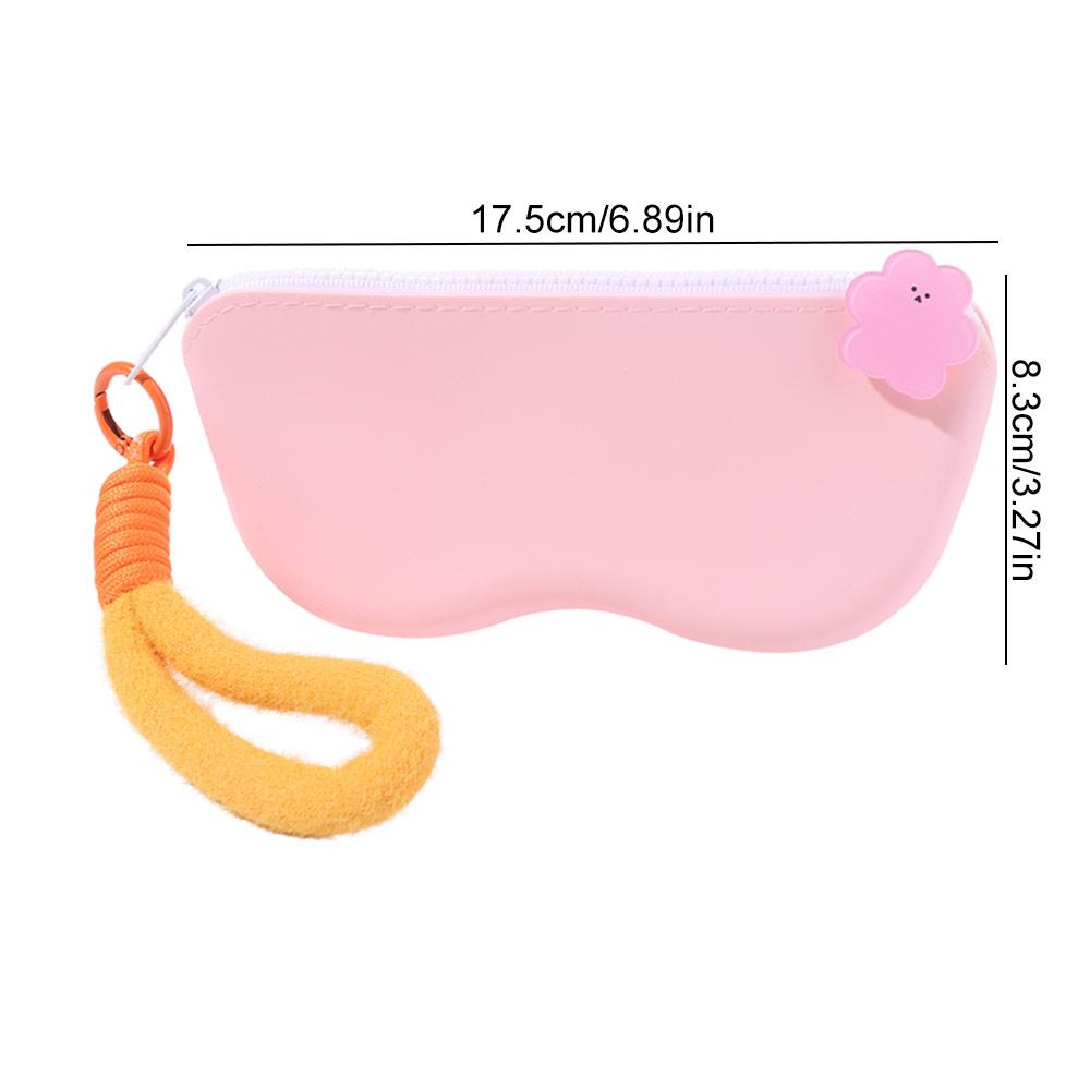 Waterproof Portable Zipper Eyeglasses Bag Silicone Sunglasses Protective  Eyewear Accessories