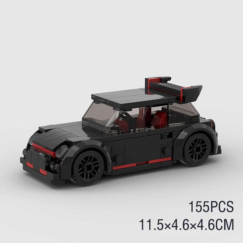 City MOC Speed Rally Sport Racing Vehicle Police Cars Classical Model Building Blocks Super Race Brick Technical Christmas Gift