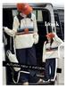 Girls' 2025 Colorblock Polo Sweater: Trendy Knitted Top for Big Kids in Korean Style