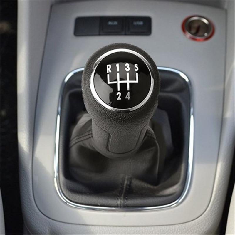 För VW Polo 9N 9N2 2002 2003 2004 2005 2006 2007 2008 2009 2010 Sedan 5/6 Växlad Växelspaksknopp Damask Läder Stövelskydd Fodral