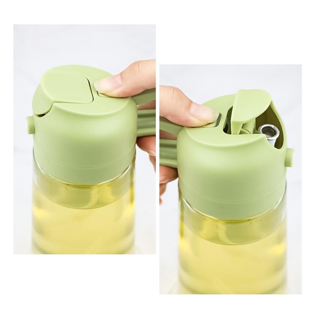 16Oz/470Ml Glass Olive Oil Sprayer For Cooking 2 In 1 Olive Oil Dispenser Bottle