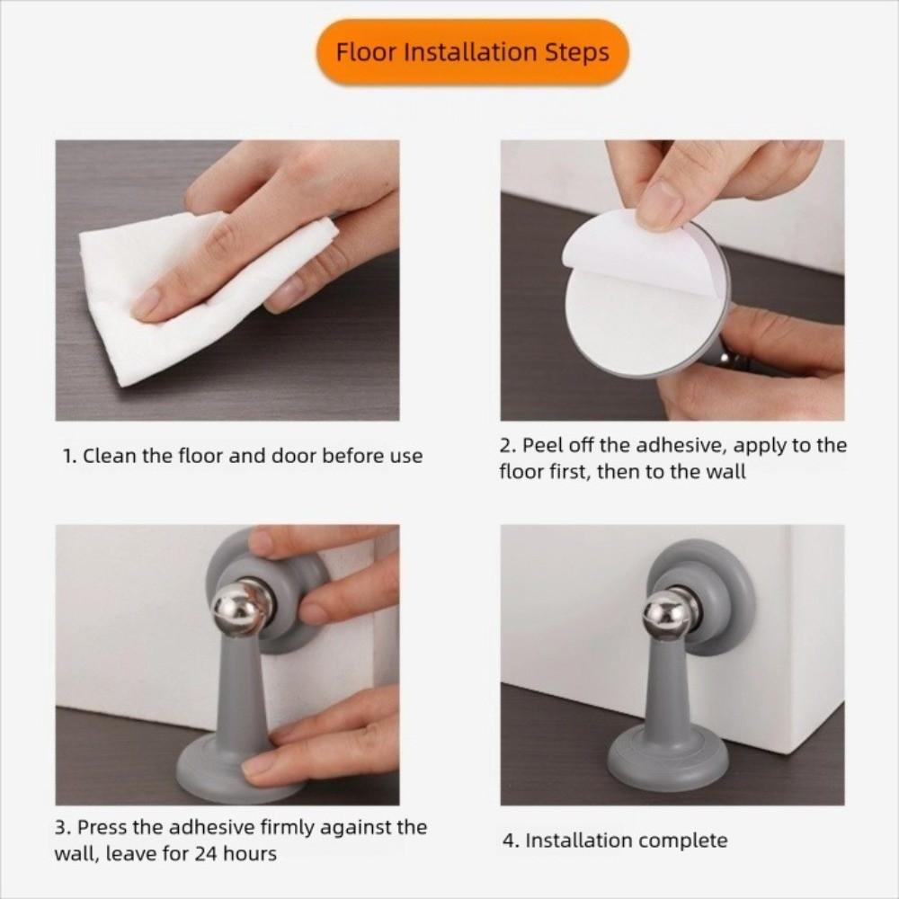 Bez vrtání otvorů Dveřní zarážka Silná magnetická přísavka Tichá přísavka Dveřní přísavka Proti kolizi Nástěnný držák dveří Domácnost