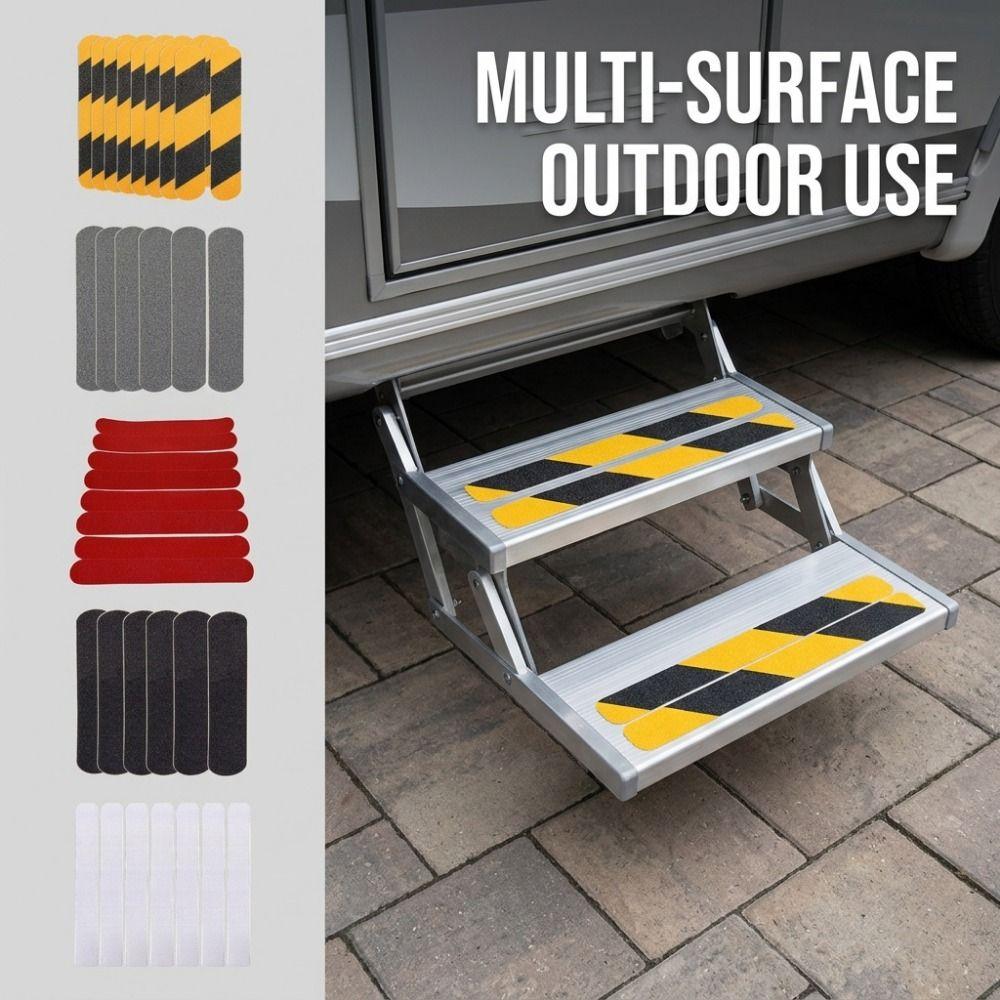 8Pcs Waterproof Stair Tread Anti-Slip Tape Luminous Stair Tread Tape Floor Warning Tape  Ladders