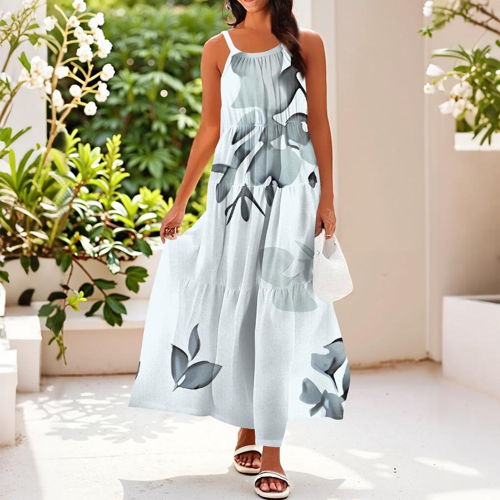 Women's Summer Casual Fashion Suspender Sleeveless Dress